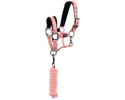 Mini Horse halster met touw Peach Blossom - Pony | Halstertouw paard