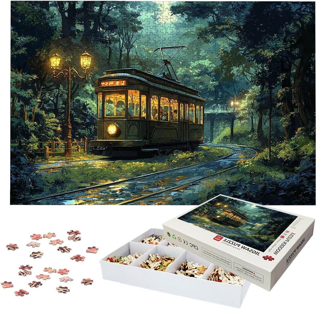Puzzel 3000 Stukjes - Legpuzzel Volwassenen - Ontspanning Thuis - Houten Puzzelstukjes - 122 x 81 cm - Meerkleurig