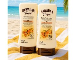 Hawaiian Tropic Zonnebrand Lotion Glowing Protection SPF 50 - 2 x 180 ml