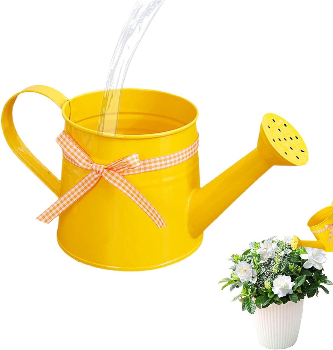 Kleine Gieter - Waterkannetje Planten - Planten Water Geven - Fijne Sproeikop - 1 Liter - Geel