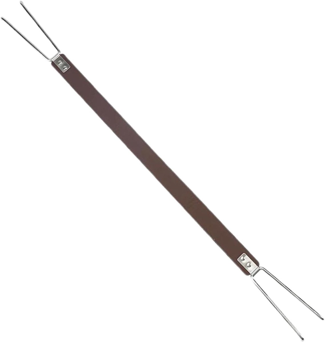 Vuurplaats Handvat - Draagriem Vuurschaal - Veilig Vervoeren - Hittebestendige Haken - Tot 69 cm - Bruin