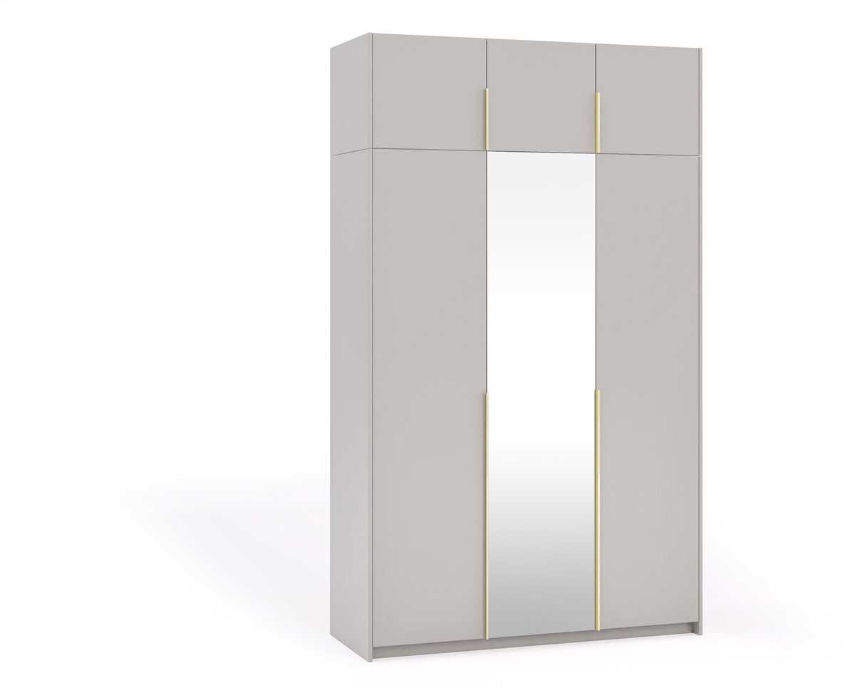 Margaret Hadas24 Kledingkast Apollonia I met Spiegel 150 x 250 cm (kasjmier, gouden handgrepen)