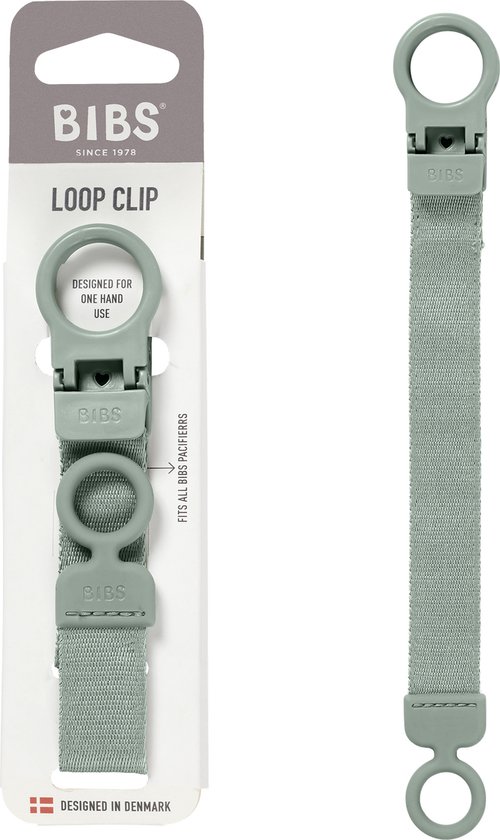 BIBS Lus-speenclip - Soepele, veilige bediening met één hand, past op alle BIBS en de meeste merken, machinewasbaar, slank profiel voor comfort, leeftijd 0+ - Sage van BIBS — afbeelding 2