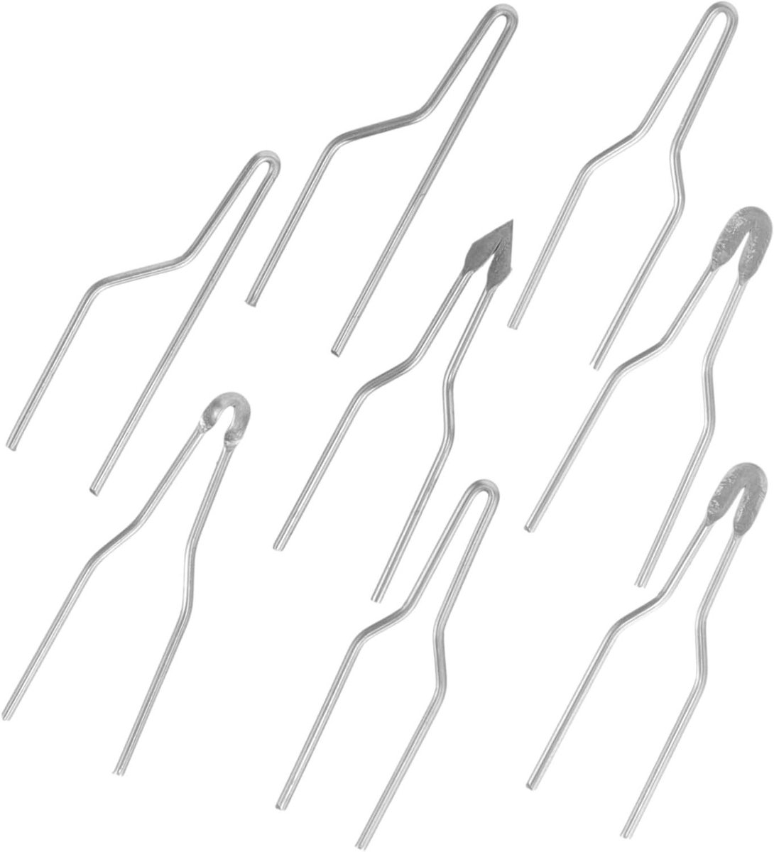 Pyrografie Penpunten - Houtbrand Tips - Gedetailleerd Tekenen - Hoge Impedantie Compatibel - 3.00X0.80X0.20CM - Zilver