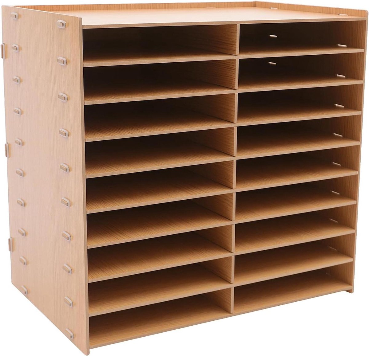 Bureau Organizer - Documenten Sorteerder - Bureau Opruimen - 9 Lagen - 518 x 33 x 49 cm - Bruin