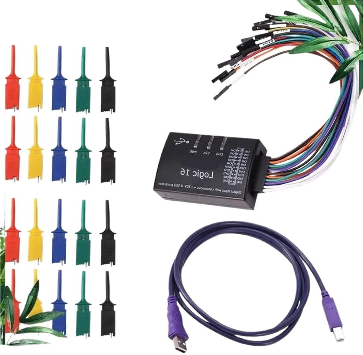 Logic Analyzer - USB Analyzer - Signalen Analyseren - Officiële Versie - 16 Kanalen - Niet gespecificeerd