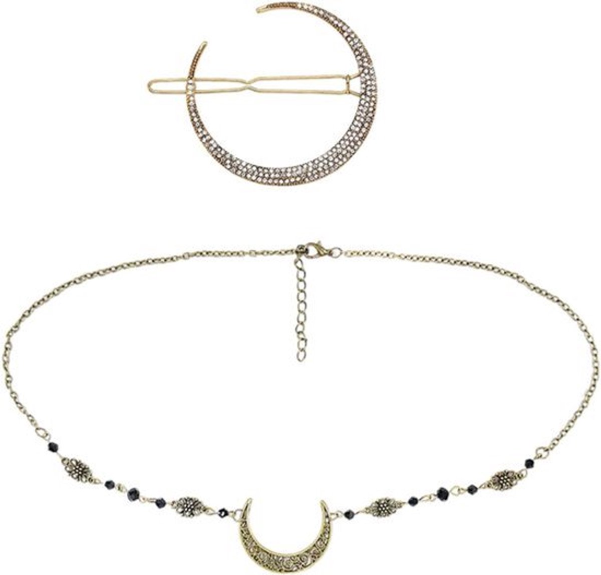 2-delige metalen hoofdaccessoires creatieve persoonlijkheid verstelbaar - decoratief.
