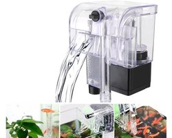 Watervalfilter voor aquarium - Hangend ontwerp - Verstelbare waterstroom - Stille pomp