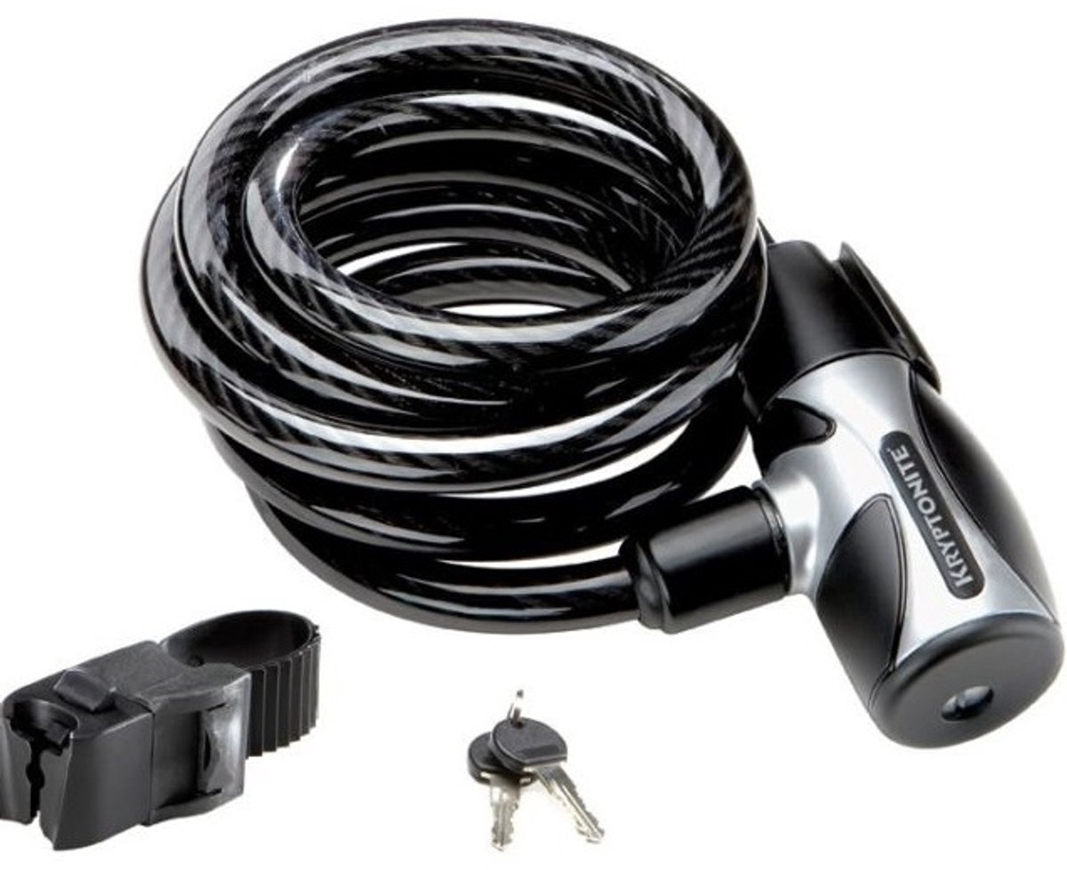 Kryptonite Kryptoflex Kabelslot Fiets – Slot voor Terras, Tuinmeubel, Kinderfiets, Step – 180 cm – Staal – Zwart – foto 8