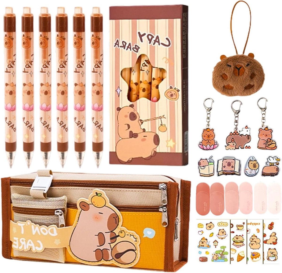 Pennenetui School - Etui Schrijfwaren - Organisatie Benodigdheden - Dierendesign - 22 x 15 x 3.5 cm - Multicolor