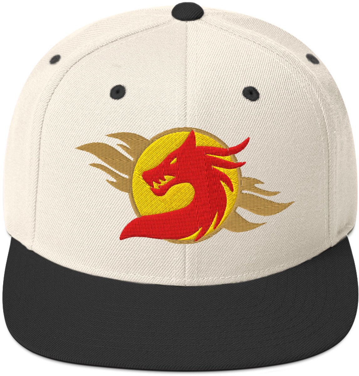 Captain's Cap: Mad Falkor - Snapback - Pet wit zwart