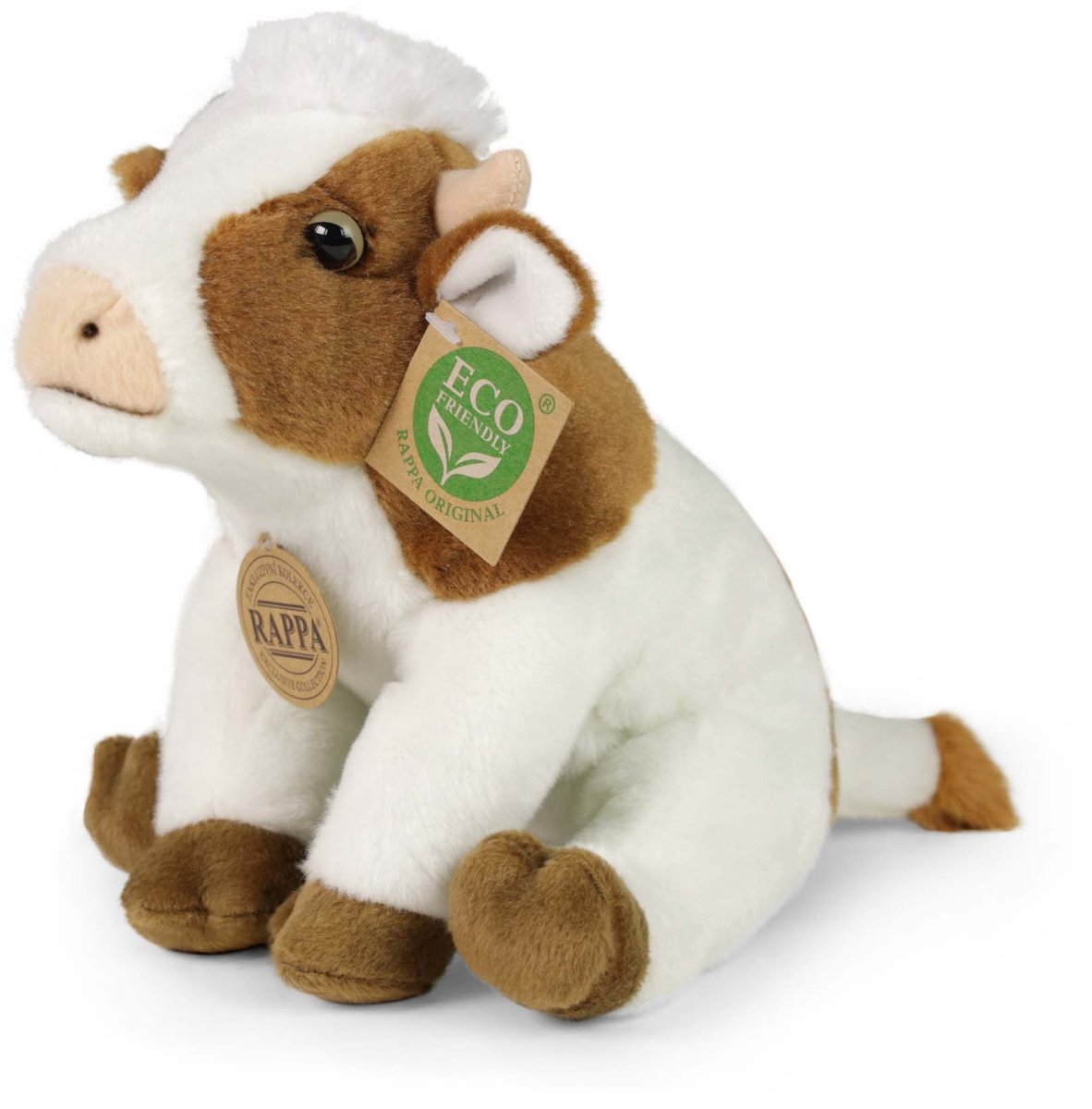 Rappa knuffel koe pluche speelgoed 18 cm multicolor.