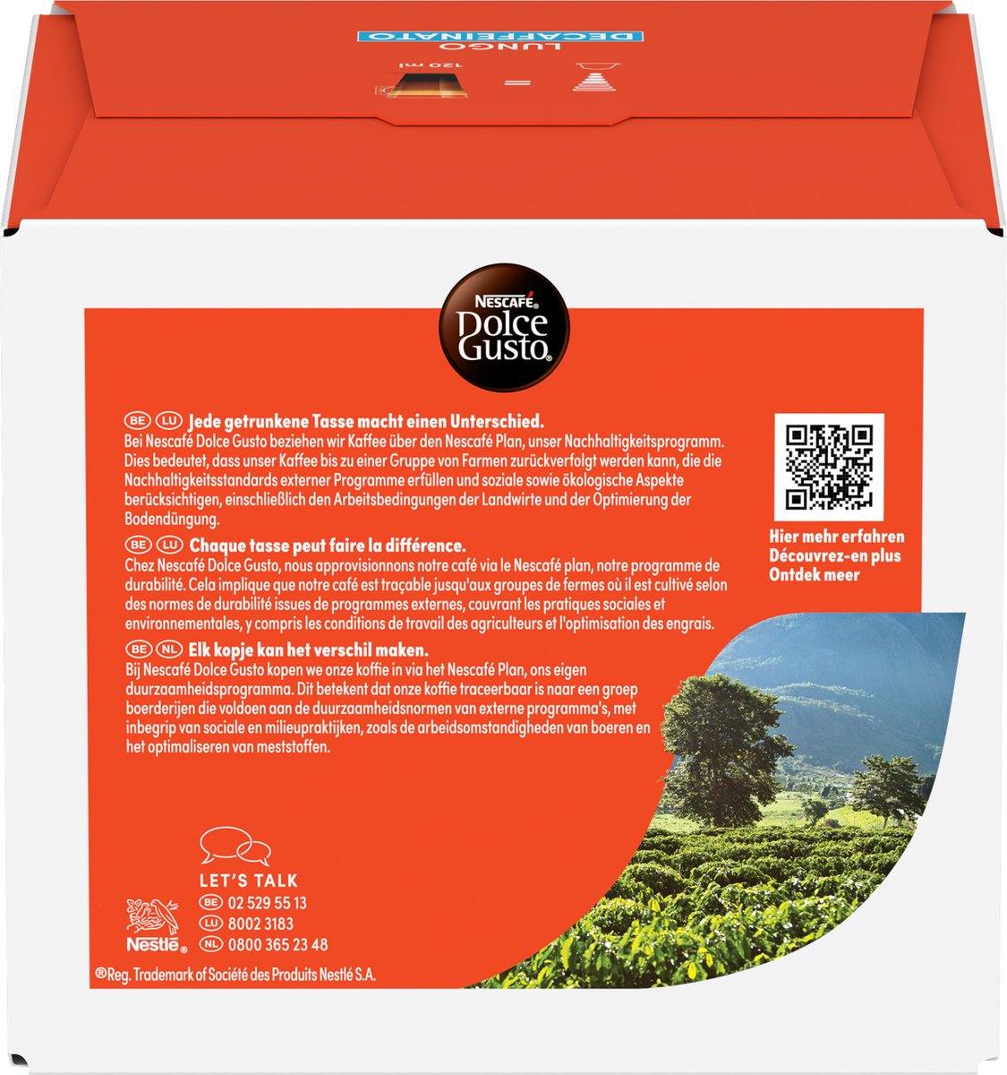 Nescafé Dolce Gusto capsules Lungo Decaffeinato - 90 koffiecups voor 90 koppen koffie thumbnail 3