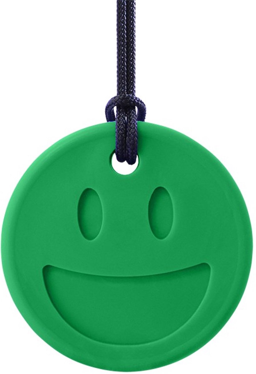 ARK Therapeutic bijtspeeltje Smiley Face Chewmoji - kauwsieraad groen XXT.