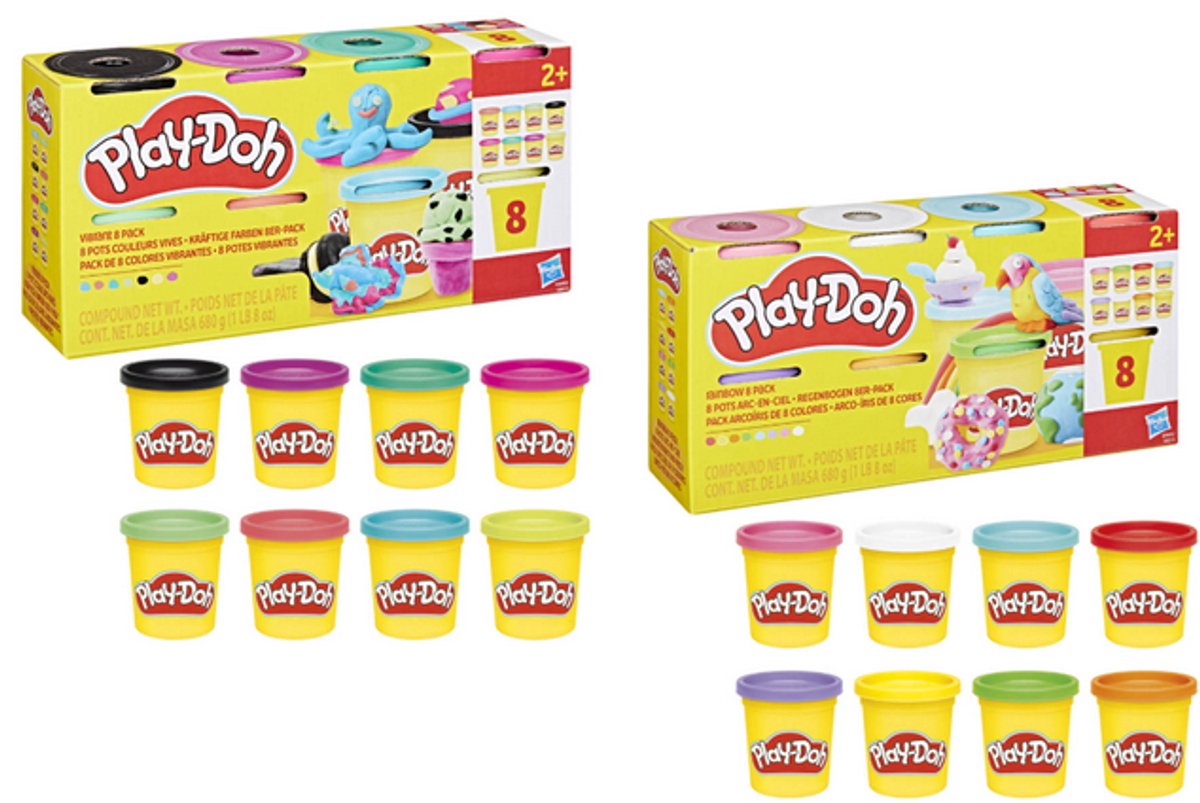 Play-Doh 8 Pack - Boetseerklei - Felle Kleuren — afbeelding 13