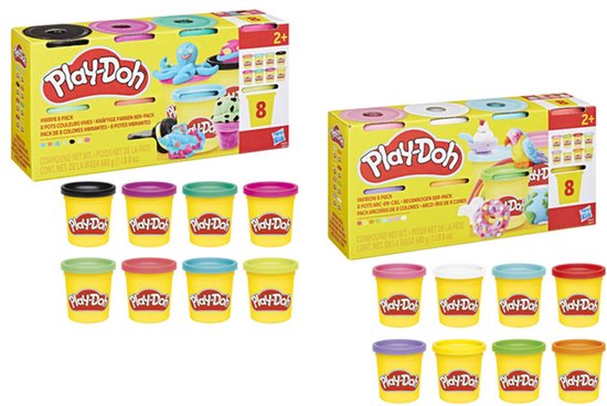 Play-Doh 8 Pack - Boetseerklei - Felle Kleuren