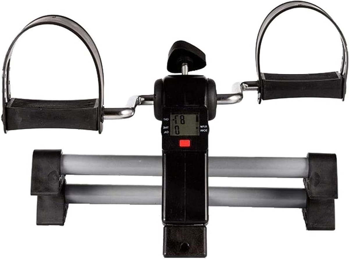 Mini Hometrainer - Pedaaltrainer Stepper - Lage Impact Training - Opvouwbaar Ontwerp - Verstelbare Weerstand - Wit