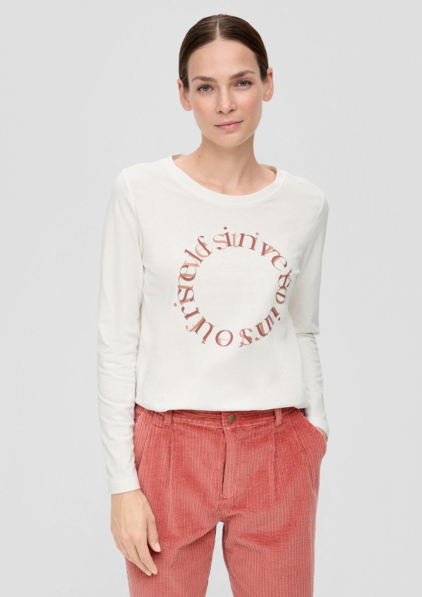 s.Oliver - female - Longsleeve met statement print