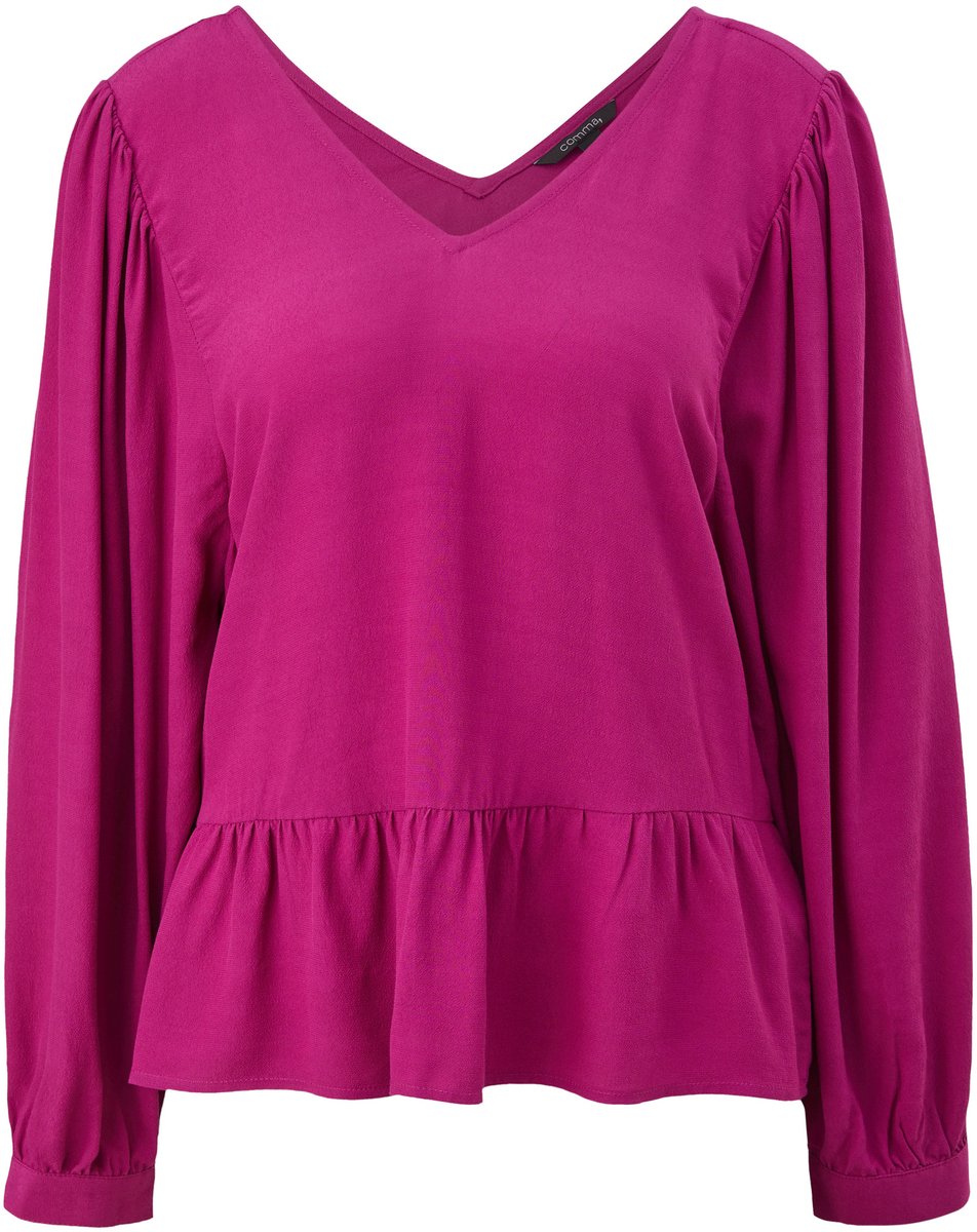 comma - female - Peplum-Bluse aus Viskose