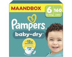 Pampers - Baby Dry - Maat 6 - Maandbox- 160 luiers - 13/18 KG