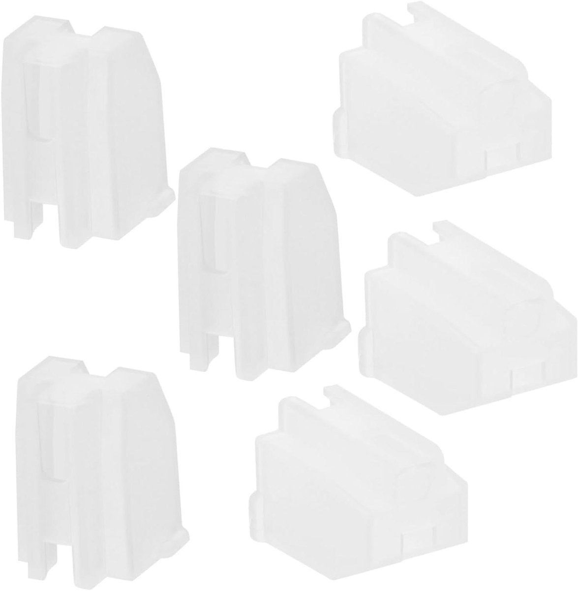 Naaldbeschermers Platenspeler - Stylus Covers - Naald Beschermen - Plastic Materiaal - 1.7 x 1.7 x 1.3 cm - Wit