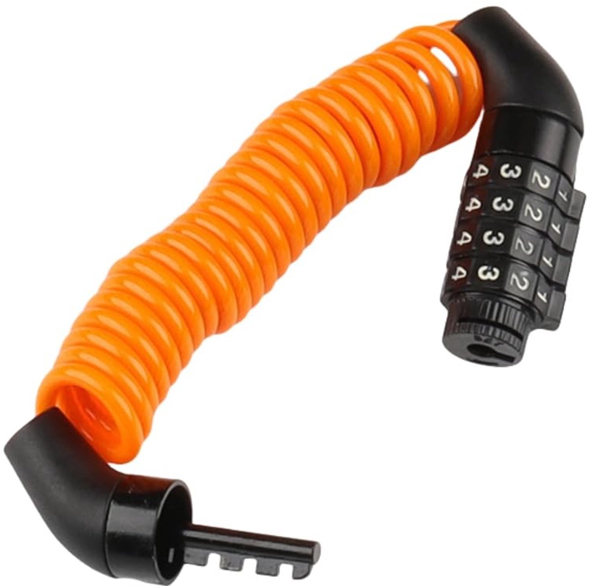 aladdien - Fietsslot met cijfercode - Kabelslot 150 cm - Zeer hoog veiligheidsniveau - 4 mm dikte - Anti-diefstal cijferslot - Geschikt voor fietsen...