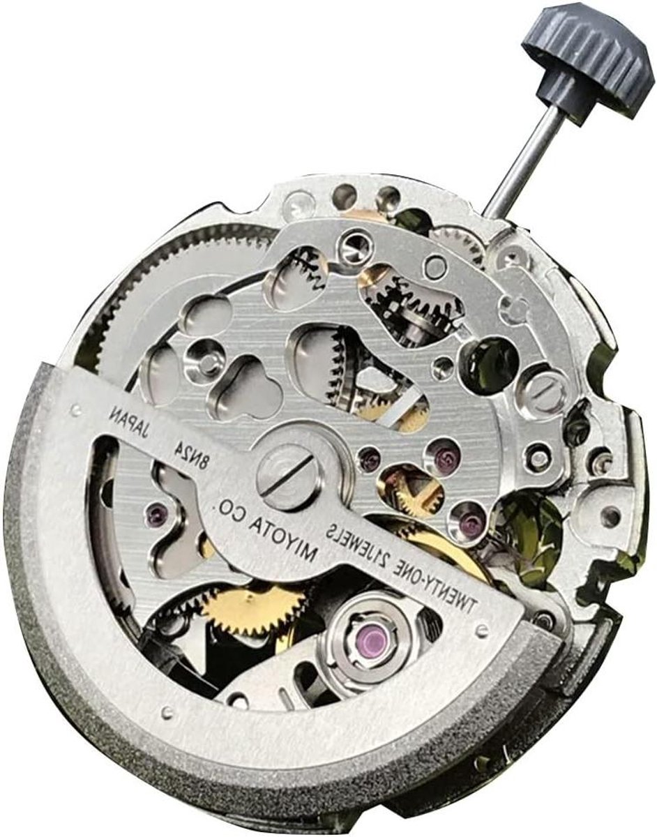 Mechanisch Uurwerk - Automatisch Skeleton - Klok Maken - Miyota 21 Jewels - 11 x 6 x 2 cm - Zilver