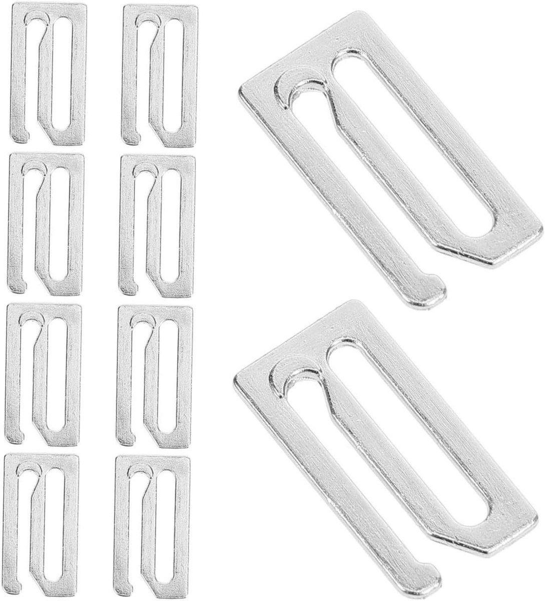 Kapperscape Haken - Cape Clips - Kapsels Maken - Duurzaam Ijzer - 2.30X1.20X0.20CM - Zilver