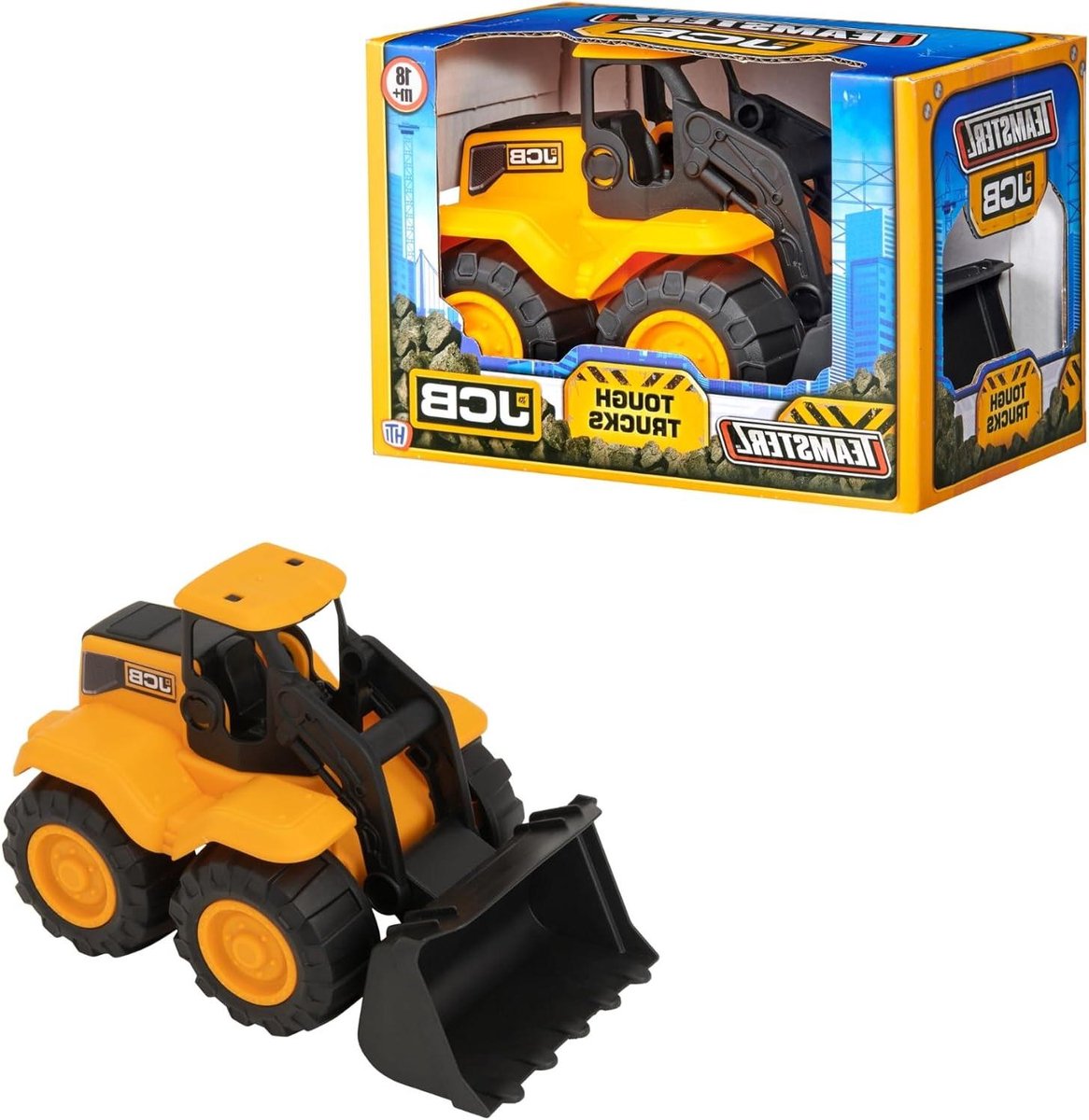 Wieler Lader Speelgoed - Bouwvoertuig Kinderen - Zandbak Spelen - Scharnierend Mechanisme - 18 cm - Geel