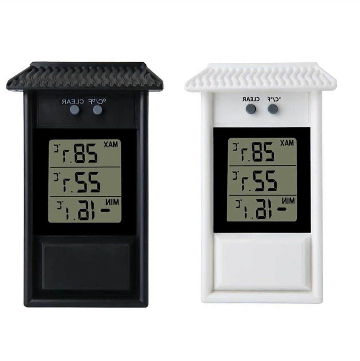 Digitale Tuinthermometer - Max Min Thermometer - Temperatuur Meten - Waterdicht Ontwerp - -20-50 °C - Wit
