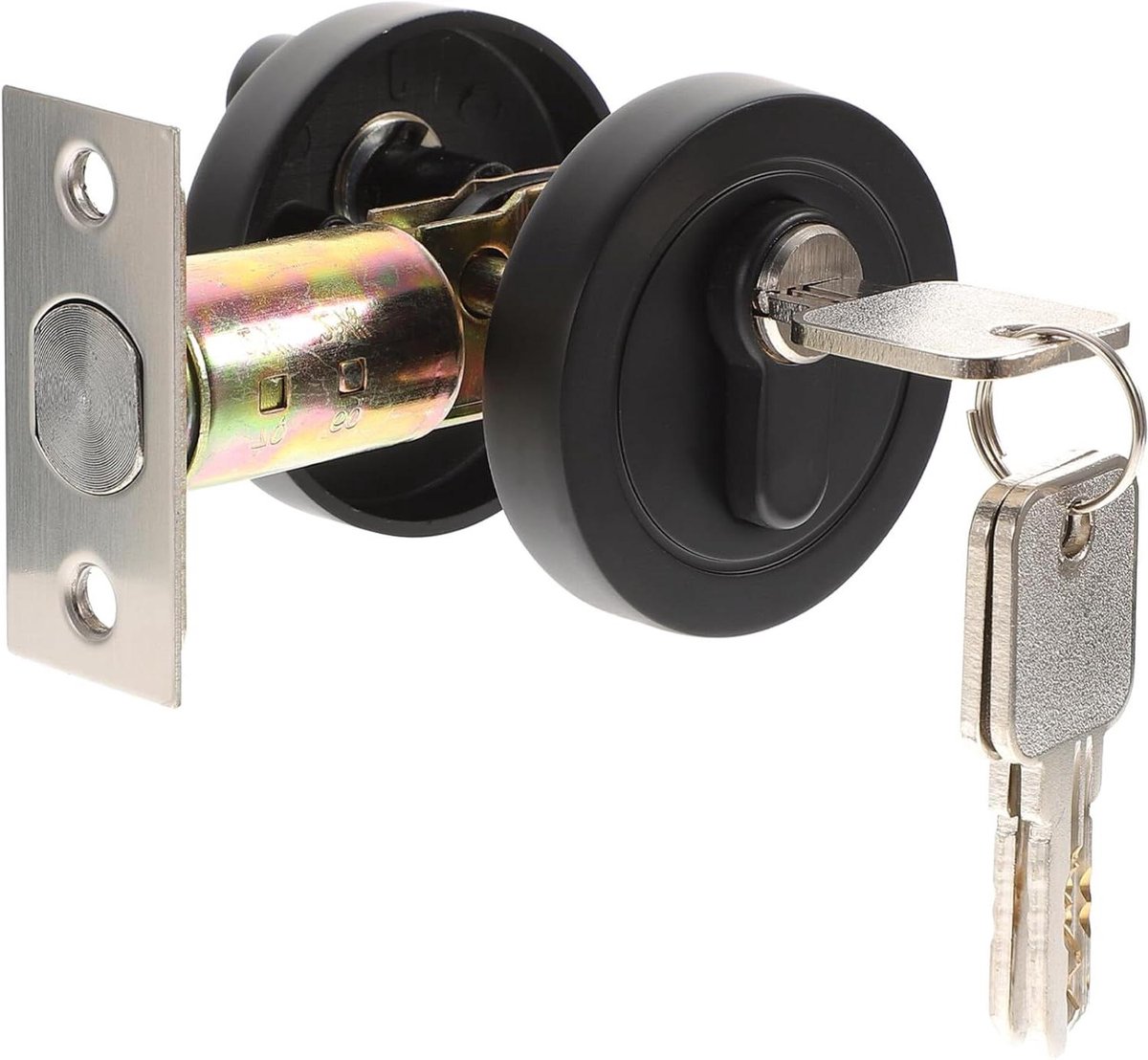 Nachtschoot Deurslot - Veiligheidsslot Deur - Huis Beveiligen - Enkele Cilinder - 7.5 cm - Zwart