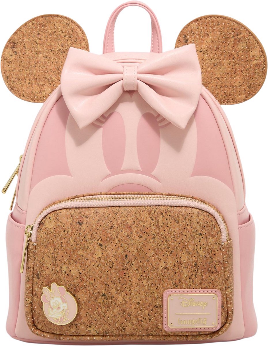 Loungefly – BL – Disney Minnie Mouse Corkboard Pin Display Ears Mini Backpack with Pin Exclusive