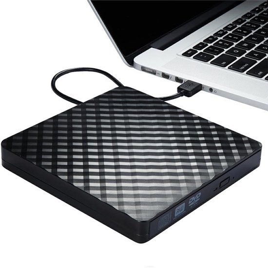 Externe CD-speler - Draagbare DVD - Video afspelen - Universele USB-aansluiting - 400 Gram - Zwart — afbeelding 5