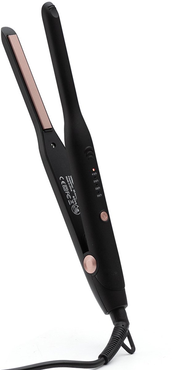Mini-stijltang/krultang, professionele keramische elektrische salonstylingtool, kleine krultang.