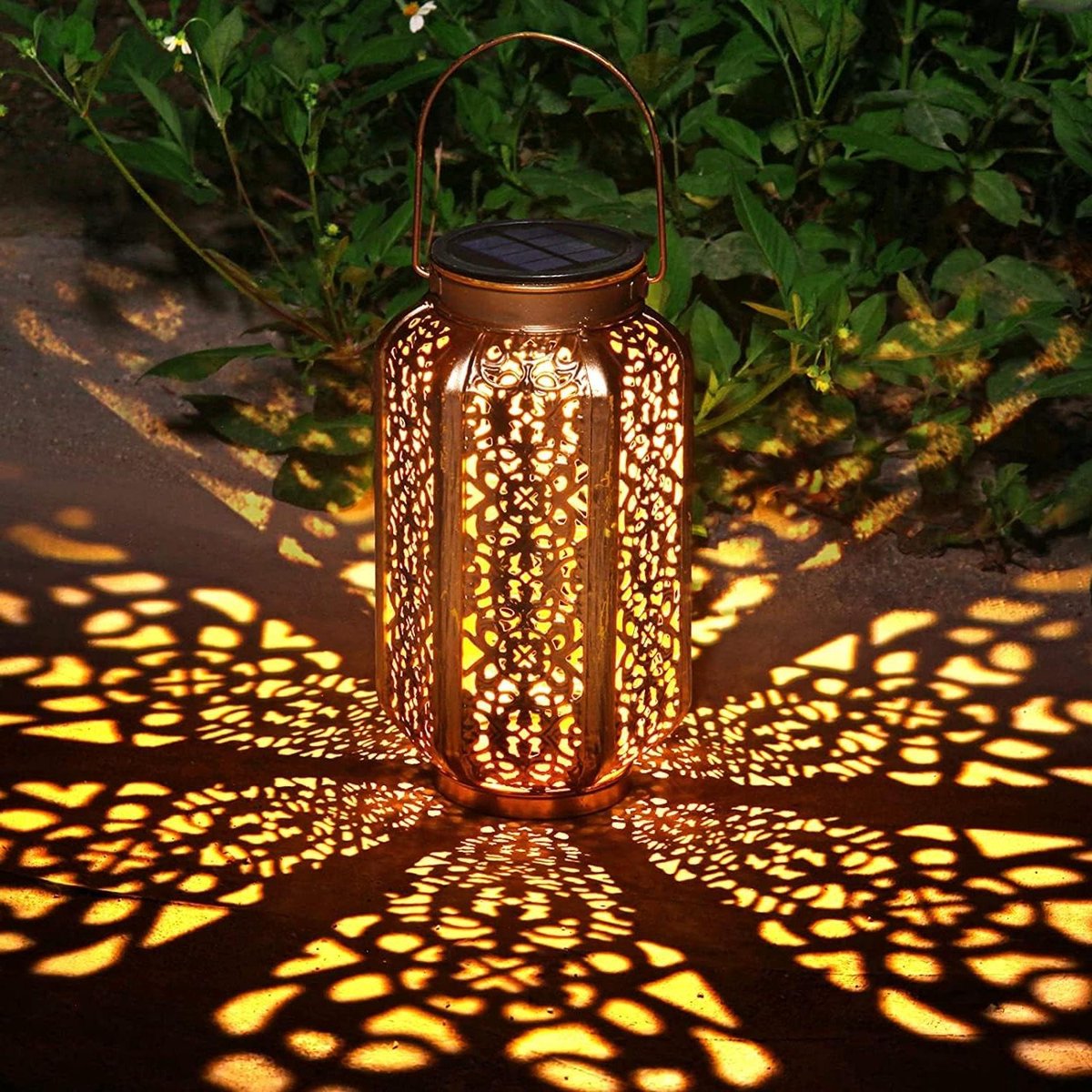 Zonne Lantaarn - Buitenlamp Tuinlamp - Tuin Verlichten - Oosters Design - 24 cm Hoog - Bro