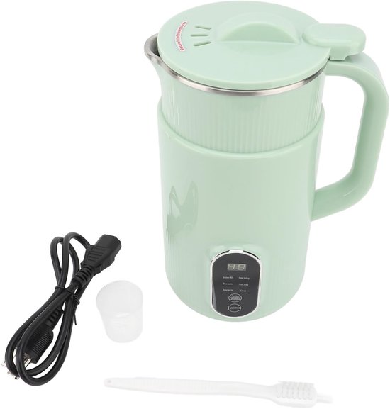 Automatische Notenmelkmaker, Kleine Geluidsarme Sojamelkmachine X-vormige Roestvrijstalen Messen Notenmelkmaker Draagbare Sojamelkmachine Mini Sojamelkmaker van Merkloos — afbeelding 5