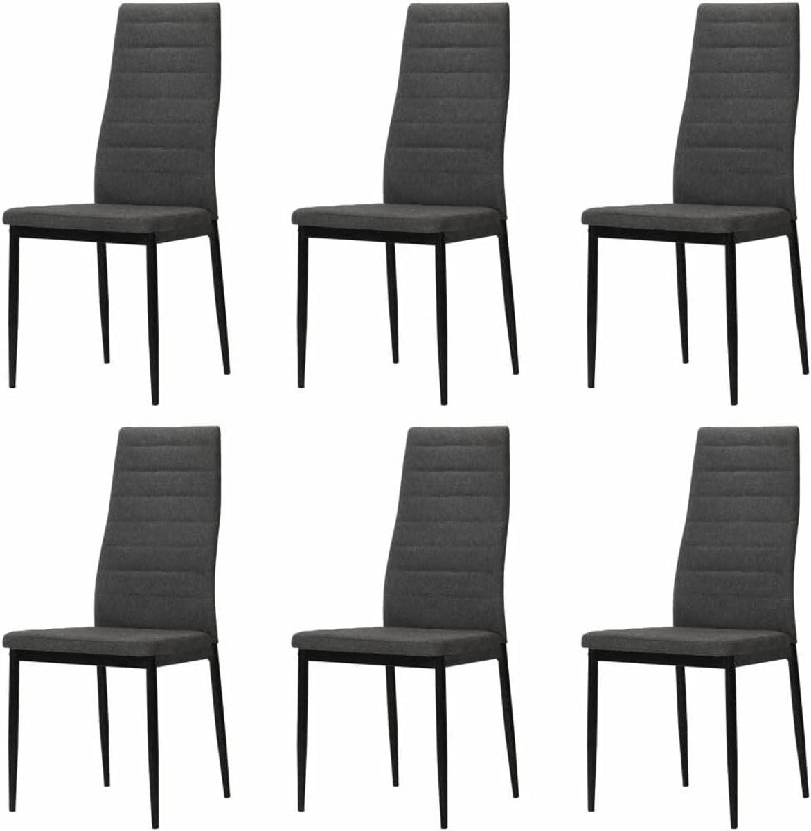Eetkamerstoelen 6 stuks - Tuinstoelen Terrasstoelen - Buiten Zitten - Ergonomisch Design -