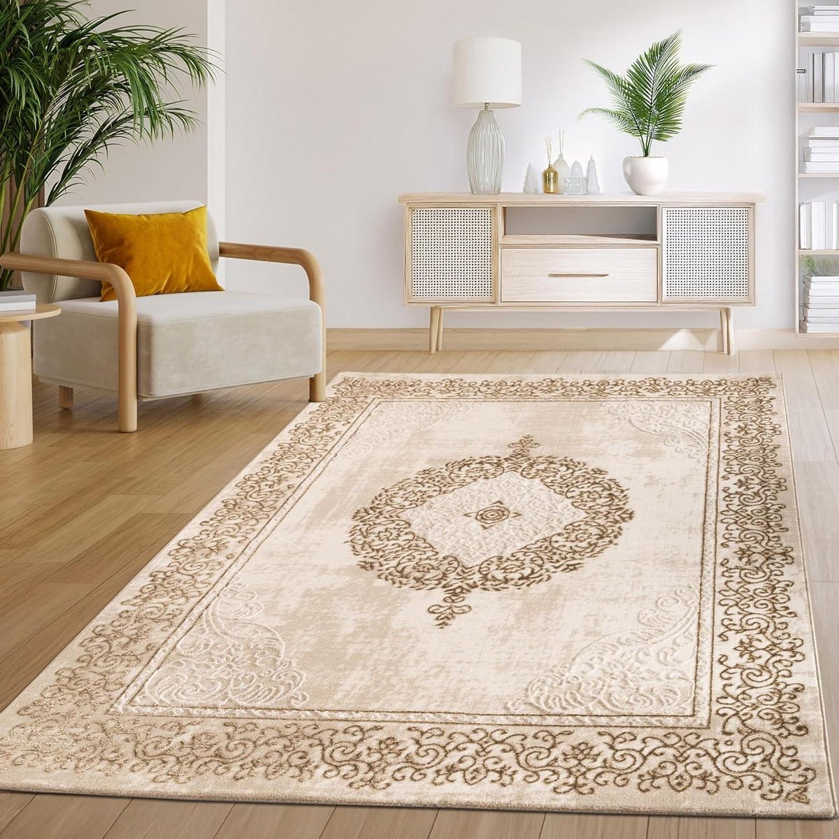 Vloerkleed Woonkamer - Oosters Abstract Kleed - Interieur Verfraaien - Geschikt voor vloer