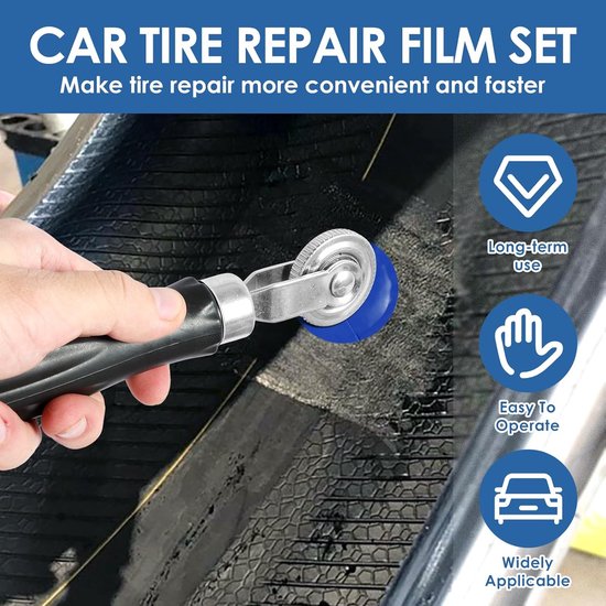 Banden Reparatie Kit - Lekke Band Herstel - Auto Onderhoud - Verdikt Rubber - 3 Maten - Gemengde Kleur — afbeelding 2