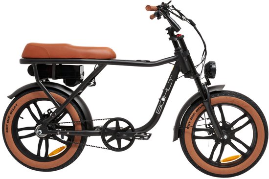 Elektrische BOHLT Rebel Fatbike 250W, 85km actieradius, Gates Belt Drive, 2-persoonszadel, hydraulische schijfremmen