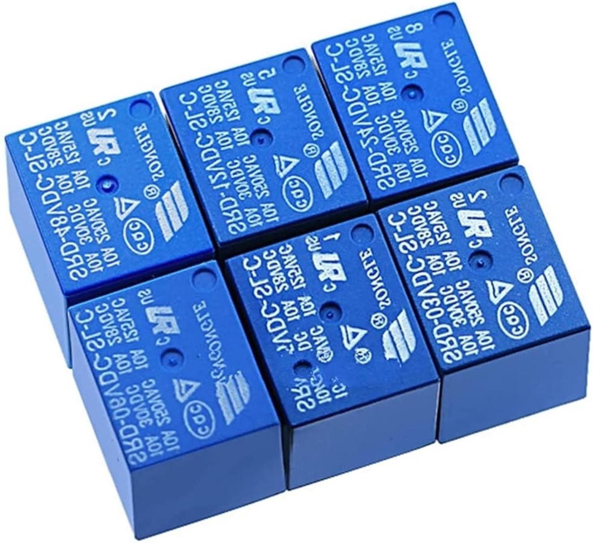 Elektromechanische Relais - Schakelrelais - Industriële Automatisering - Anti-interferentie Vermogen - 5 stuks - Niet gespecificeerd