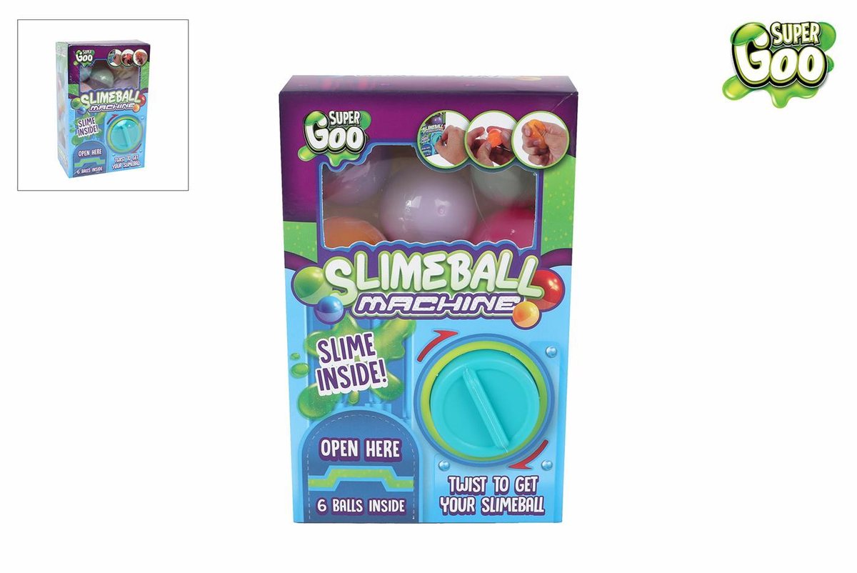 Van Manen speelgoed Super Goo Mini Automaat met 6 verrassingen.