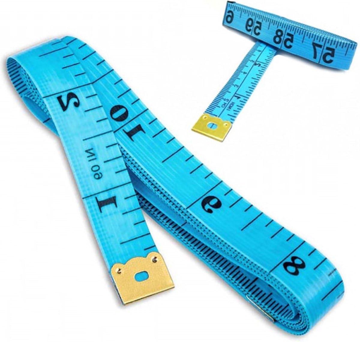 Meetlint Oprolbaar - Rolmaat Kleding Lintmeter - Nauwkeurig Meten - Flexibel en Duidelijk - 150 cm - Blauw