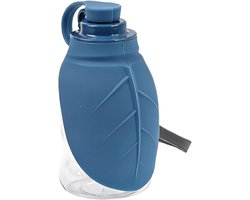 Honden Drinkfles - Reis Drinkbak - Huisdier Hydrateren - Morsvrije Siliconen Beker - 145 cm - Blauw