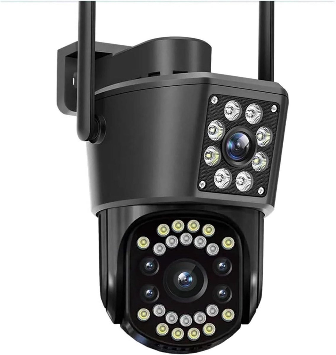Beveiligingscamera Buiten - IP Camera WiFi - Huis Beveiligen - AI Bewegingsdetectie - 6K Resolutie - Wit