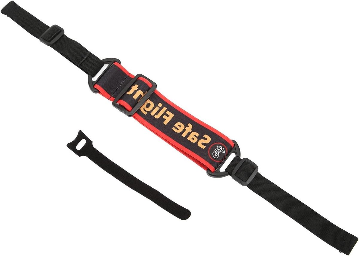 Drone Hoofdband - Goggle Strap - FPV Vliegen - Dubbel Eind Systeem - Verstelbaar - Zwart Rood