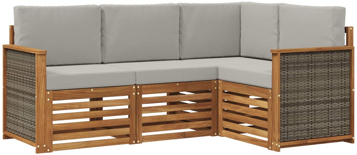 vidaXL - Buiten - bank - set - 4 - st - Polyester