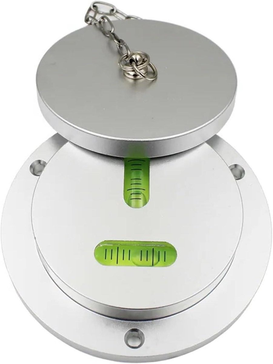 Mini Waterpas - T-Type XY - Nivelleren van Machines - Dubbele As Meting - 100 mm - Zilvergroen