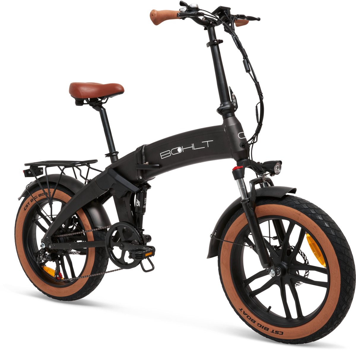 BOHLT F20 - Elektrische Vouwfiets - Fatbike - 250W Motor - Max 55 kilometer radius - 7 Versnellingen - Tot 25 km/u - Zwart thumbnail 4