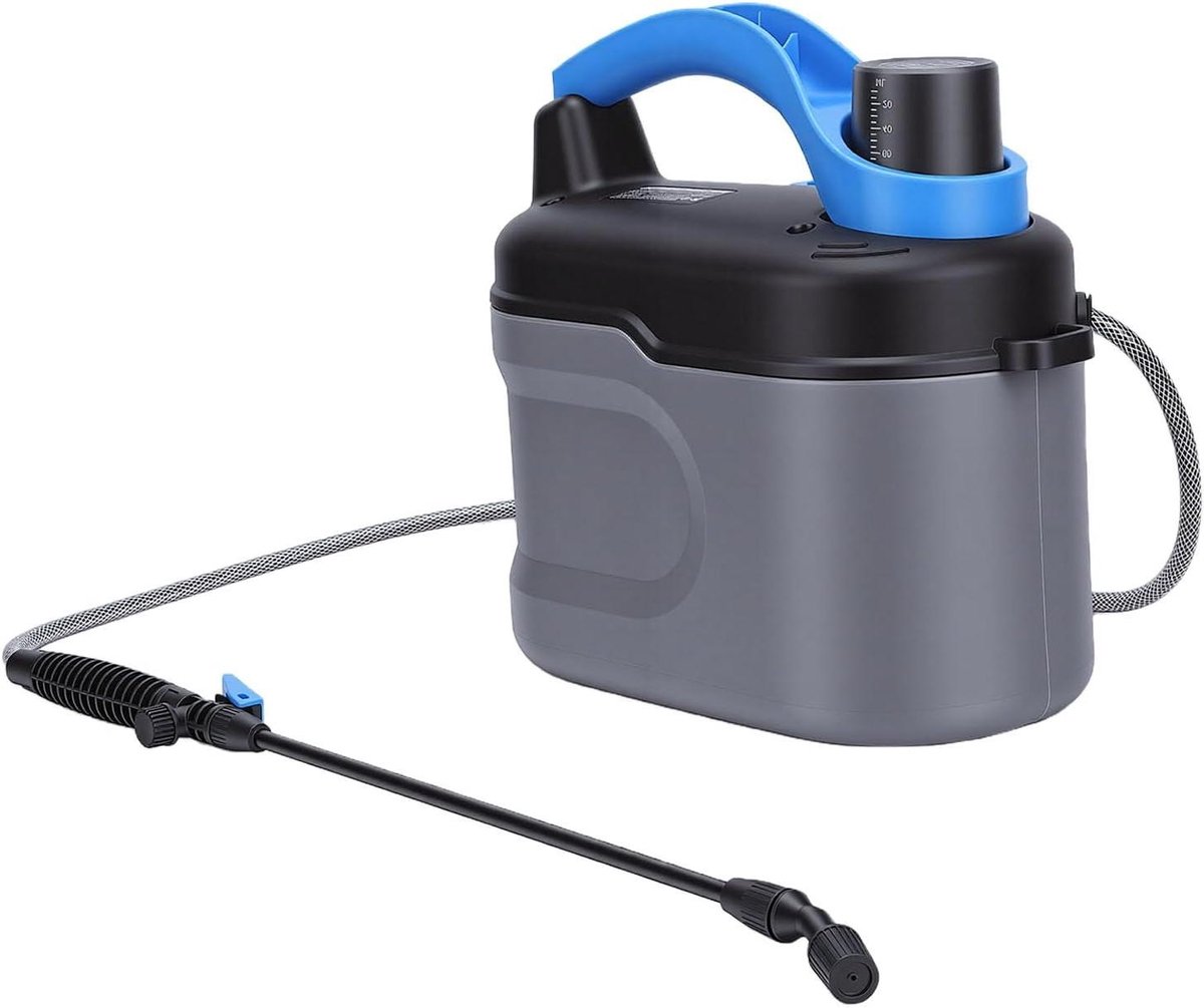 Elektrische Tuinsproeier - Batterij Sproeier Tuin Besproeier - Planten Water Geven - Verstelbare Telescoopsteel - 6L - Wit